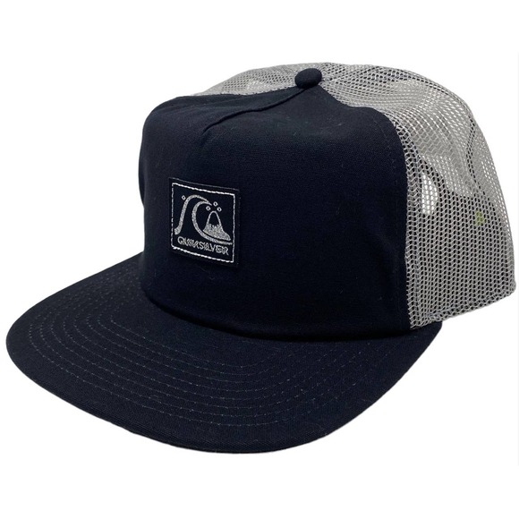Quiksilver Men's Single Fin Trucker Hat Cap - Black - Picture 1 of 4
